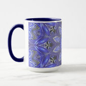 Blaue abstrakte Tasse (Links)