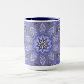Blaue abstrakte Tasse (Zentrum)