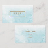 Blaue abstrakte visitenkarte (Vorne/Hinten)