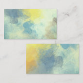 blaue abstrakte Visitenkartenvorlage Visitenkarte (Vorne/Hinten)