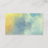 blaue abstrakte Visitenkartenvorlage Visitenkarte (Rückseite)