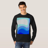 Blaue Abstraktion 1112 T-Shirt (Vorne ganz)