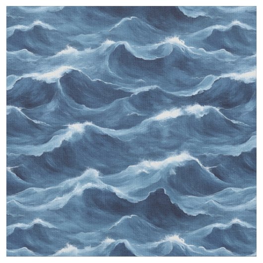 Blaue Abstürze Stoff (Nahaufnahme)
