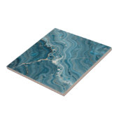 Blaue Achat-Goldader-Marmor Fliese (Seite)