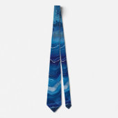 Blaue Achat-Halskrawatte Krawatte (Vorderseite)