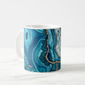 Blaue Achat-Kaffeetasse Kaffeetasse (Vorderseite Links)