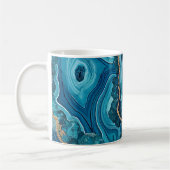 Blaue Achat-Kaffeetasse Kaffeetasse (Links)