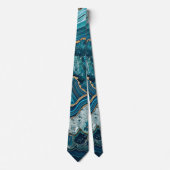 Blaue Achat Krawatte (Vorderseite)