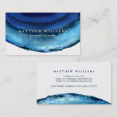 Blaue Achat-Visitenkarten Visitenkarte (Vorne/Hinten)