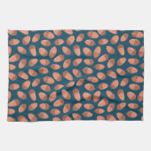 Blaue Acorn-Muster Geschirrtuch (Horizontal)