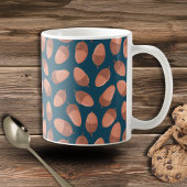 Blaue Acorn-Muster Kaffeetasse