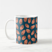 Blaue Acorn-Muster Kaffeetasse (Links)