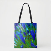 Blaue Agapanthus-Tasche Tasche (Vorderseite)