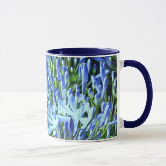 Blaue Agapanthus-Tasse Tasse (Rechts)