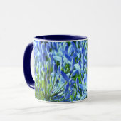 Blaue Agapanthus-Tasse Tasse (Vorderseite Links)