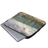 Blaue Agave Laptopschutzhülle (Vorne Knopf)