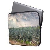 Blaue Agave Laptopschutzhülle (Vorderseite Links)