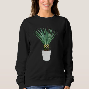 Blaue Agaven Tequila Haus Pflanze Alkohol Substanz Sweatshirt