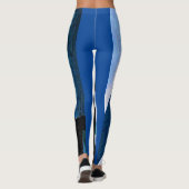 Blaue ägyptische Kunstmalerei Leggings (Rückseite)