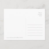 Blaue ägyptische Lotus-Ornament CC1020 Postkarte (Rückseite)