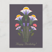 Blaue ägyptische Lotus-Ornament CC1020 Postkarte (Vorderseite)