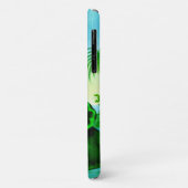 Blaue ägyptische Wasserlilie / Lotus Illustration Case-Mate iPhone Hülle (Hinten/Links)