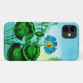 Blaue ägyptische Wasserlilie / Lotus Illustration Case-Mate iPhone Hülle (Rückseite (Horizontal))