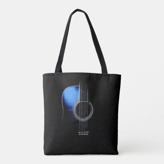 Blaue Akustikgitarre-"Höhepunkt-" Taschen-Tasche Tasche (Rückseite)