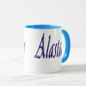 Blaue Alastair-Bezeichnung Tasse (VorderseiteRechts)