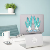 Blaue Algen Thunder_Cove Aufkleber (Laptop auf Schreibtisch)