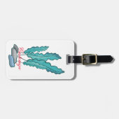 Blaue Algen Thunder_Cove Gepäckanhänger (Vorderseite horizontal)