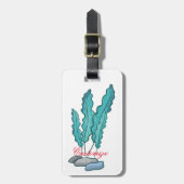 Blaue Algen Thunder_Cove Gepäckanhänger (Vorderseite vertikal)