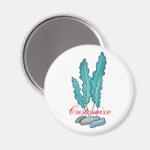 Blaue Algen Thunder_Cove Magnet (Vorderseite/Rückseite)