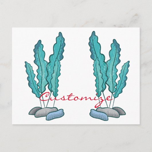 Blaue Algen Thunder_Cove Postkarte (Vorderseite)