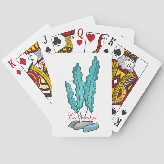 Blaue Algen Thunder_Cove Spielkarten (Rückseite)