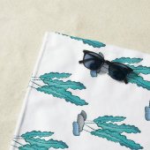 Blaue Algen Thunder_Cove Strandtuch (Beispiel)