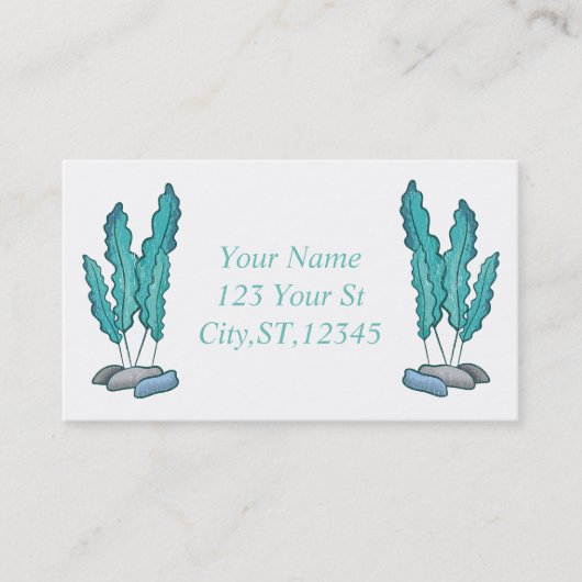 Blaue Algen Thunder_Cove Visitenkarte (Vorderseite)