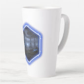 Blaue Alien-Landschaft mit Mandelbrot -  Milchtasse (Rechte Ecke)
