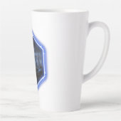 Blaue Alien-Landschaft mit Mandelbrot -  Milchtasse (Rechts)