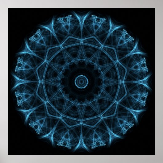 blaue Alien Poster (Vorne)