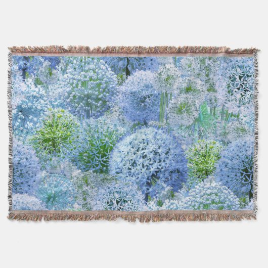 Blaue Alliums Decke (Vorderseite)