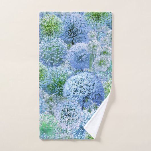 Blaue Alliums Handtuch (Handtuch)