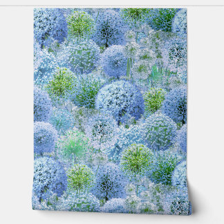 Blaue Alliums Tapete