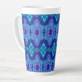 Blaue Aluminiumflasche Milchtasse (Linke Ecke)