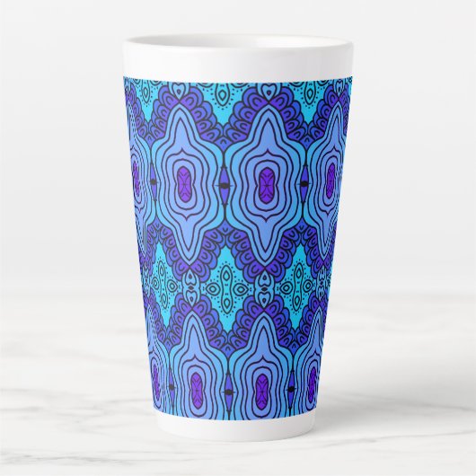 Blaue Aluminiumflasche Milchtasse (Vorderseite)