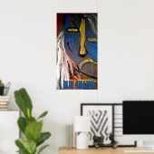 BLAUE AMAZON POSTER (Heimbüro)