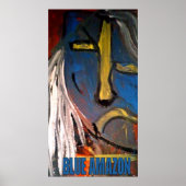 BLAUE AMAZON POSTER (Vorne)