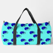 Blaue American Football-Helmstruktur Duffle Bag (Vorderseite)