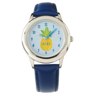 Blaue Ananas Armbanduhr
