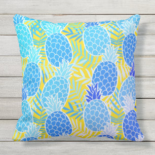 Blaue Ananas Kissen